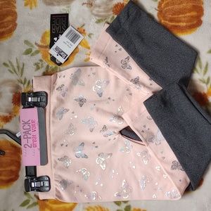 Kids 2pk Fleece Leggings